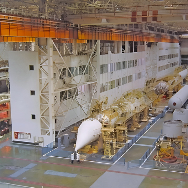 Монтажно-испытательный корпус на космодроме Байконур